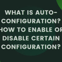 What is auto-configuration? How to enable or disable certain configuration?